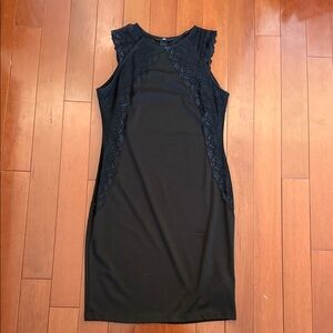H&M Black Lace Panel Dress
